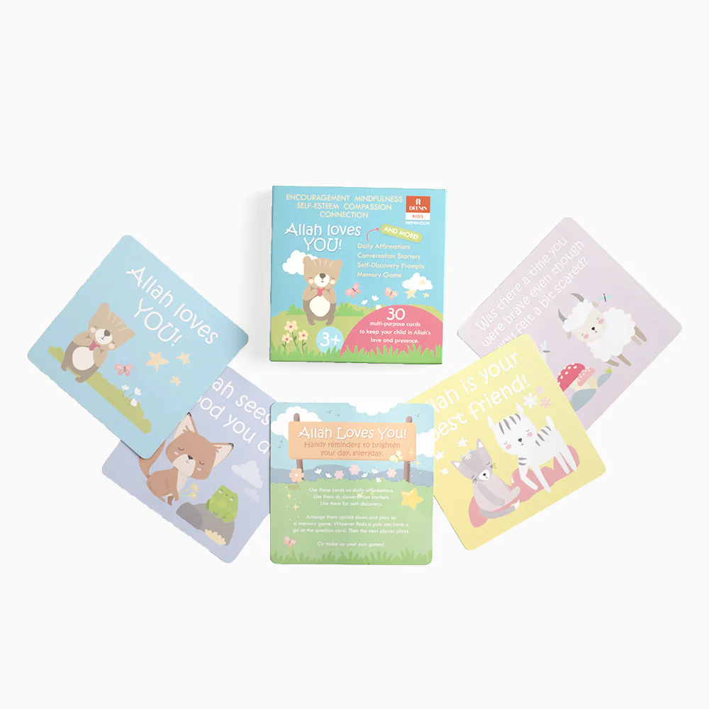 "Allah Loves You!" - Affirmation and Memory Cards - Image 3