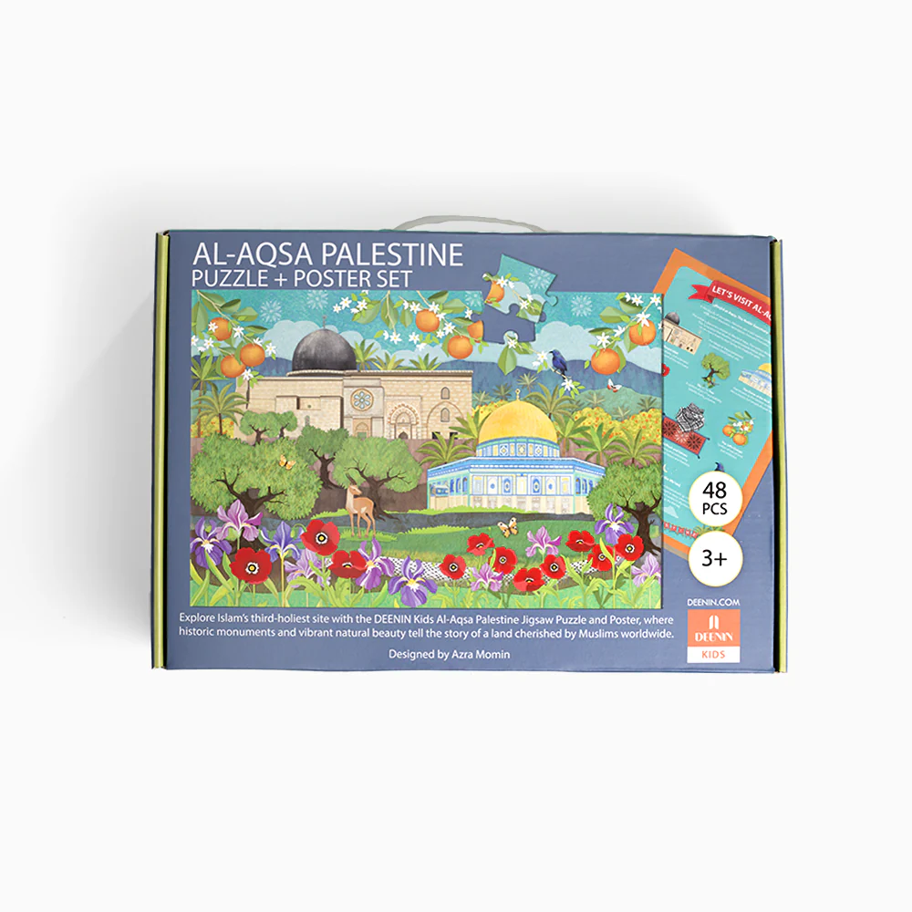 Kids Al-Aqsa Palestine Puzzle + Poster - 48 piece